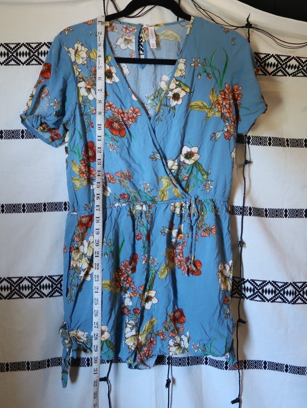 Blue Floral Romper